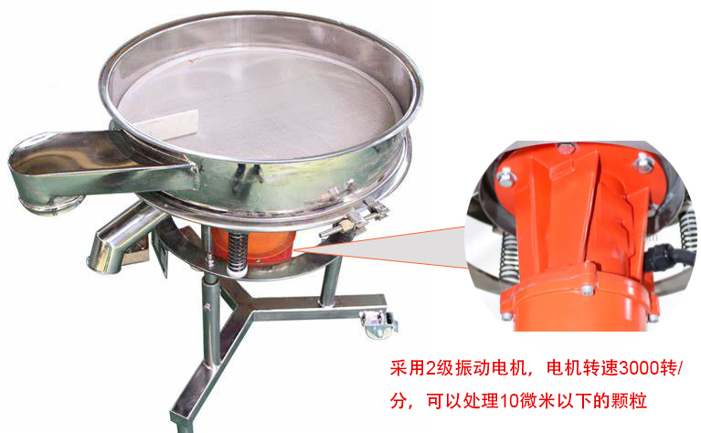 高頻篩特點(diǎn)：框體加高可防止?jié){液往外飛濺；加擋料板可加快排料，提高篩分效率