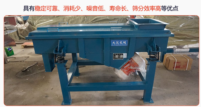 具有穩(wěn)定可靠、消耗少、噪音低、壽命長、振型穩(wěn)、篩分效率高等優(yōu)點
